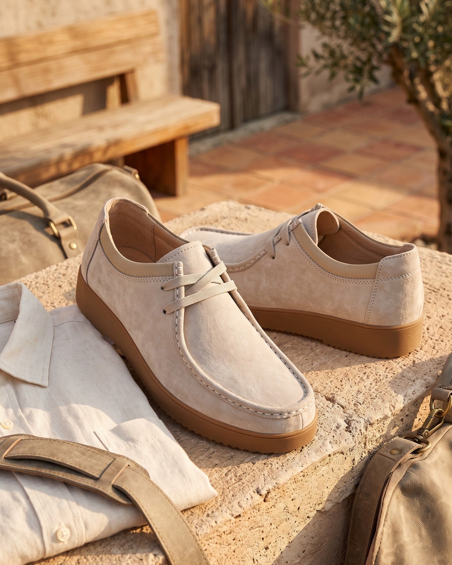Loris Leather Moccasin Lace-Up